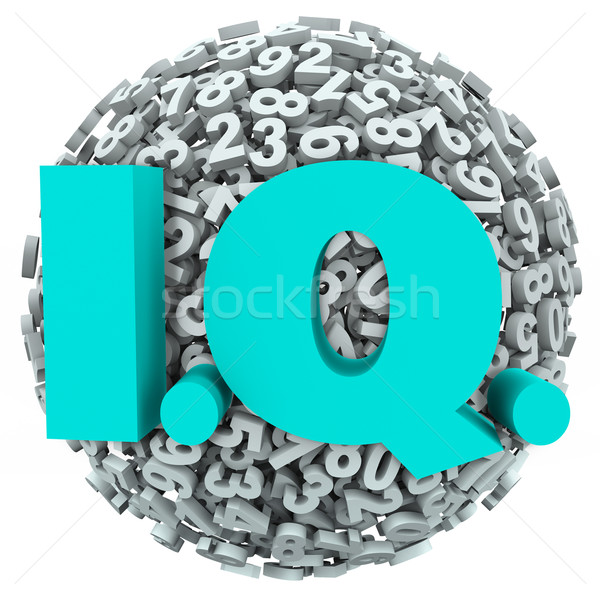 IQ Intelligence Quotient Test Score Numbers Level Stock photo © iqoncept