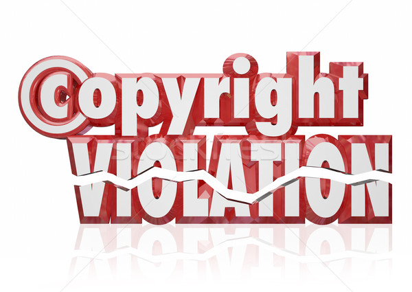 Prawo autorskie prawnych prawa piractwo kradzież czerwony Zdjęcia stock © iqoncept