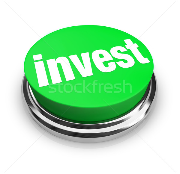 Invest - Green Button Stock photo © iqoncept