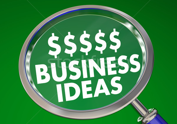 Business Ideas Earn Money Income Original Product Magnifying Gla Stock photo © iqoncept