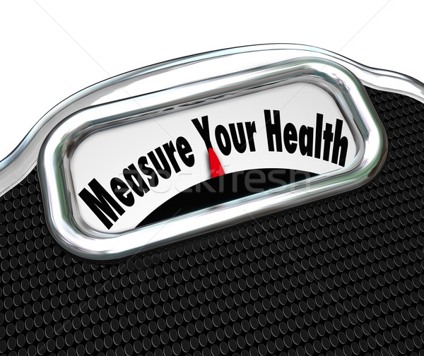 Measure Your Health Scale Weight Loss Healthy Checkup Stock photo © iqoncept