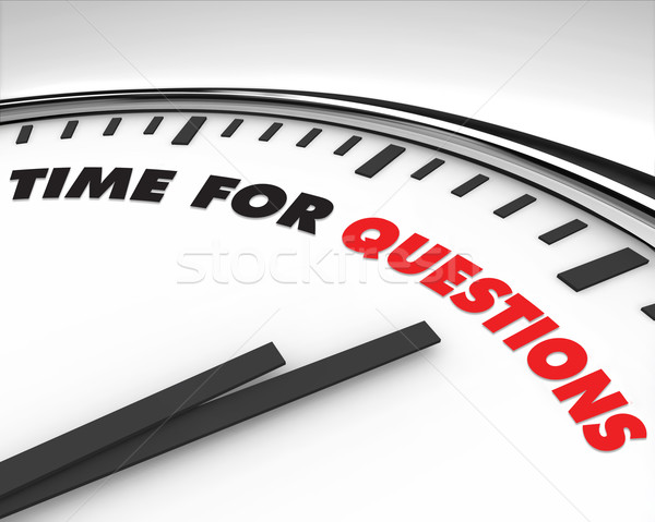 Time for Questions - Clock Stock photo © iqoncept