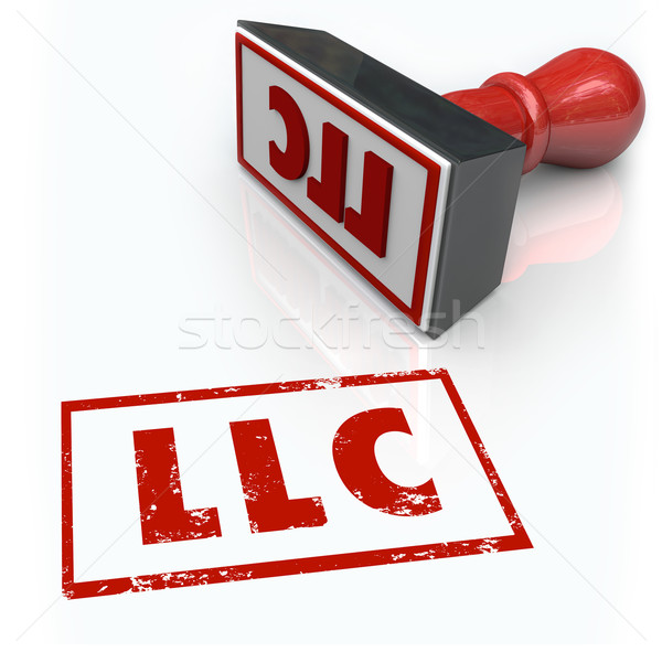 LLC Stamp Approved Application License Limited Liability Corpora Stock photo © iqoncept