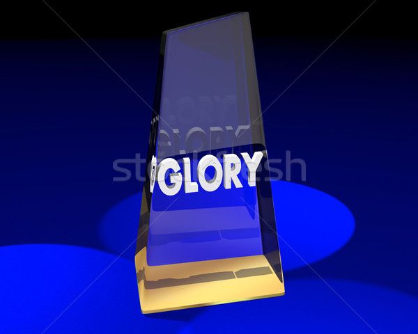 Glory Award Recognition Appreciation Attention 3d Illustration Stock photo © iqoncept