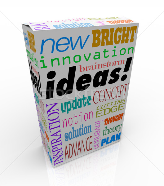 Ideas Product Box Innovative Brainstorm Concept Inspiration Stock photo © iqoncept