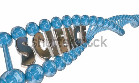 Science Word DNA Strand Medical Research Education 3d Stock photo © iqoncept