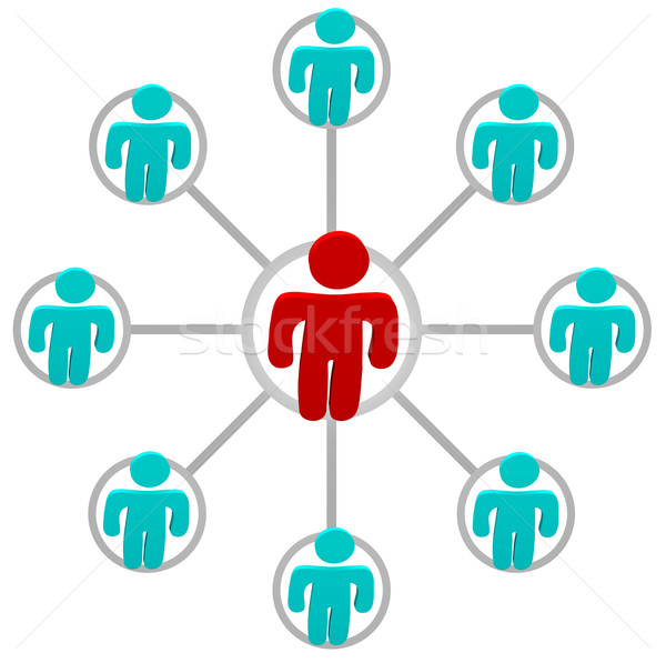 Stock photo: People Connected in Network