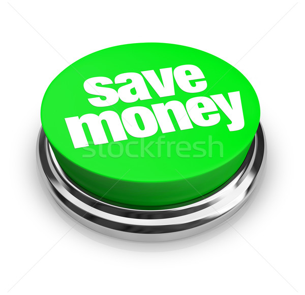 Save Money - Green Button Stock photo © iqoncept