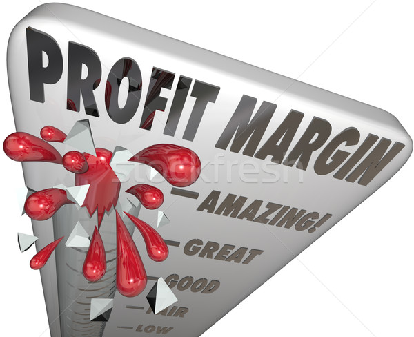 Profit Margin Thermometer Measuring Income Money Earning Growth Stock photo © iqoncept