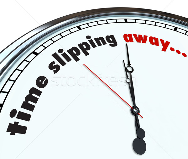 Time Slipping Away - Ornate Clock Stock photo © iqoncept