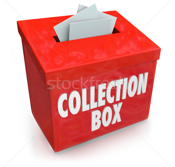 Collection Box Fund Raising Drive Donation Support Money Help Stock photo © iqoncept