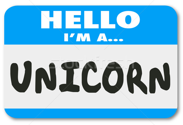 Hello I Am a Unicorn Rare Uncommon Great Worker Stock photo © iqoncept