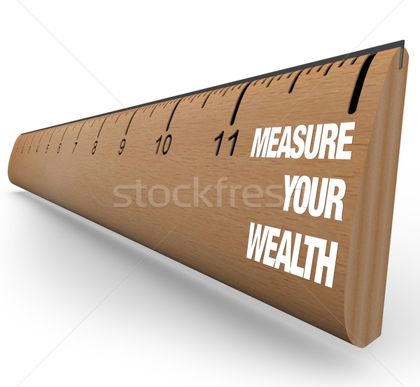 Ruler - Measure Your Wealth Stock photo © iqoncept