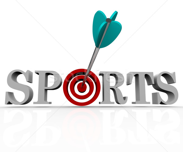 Sports - Arrow in Bulls-Eye Stock photo © iqoncept