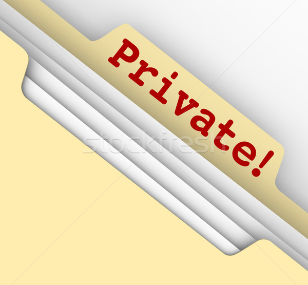 Private Personal Information Sensitive Documents Records Folder Stock photo © iqoncept