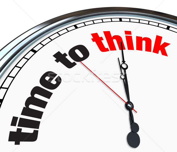 Time to Think - Clock Stock photo © iqoncept