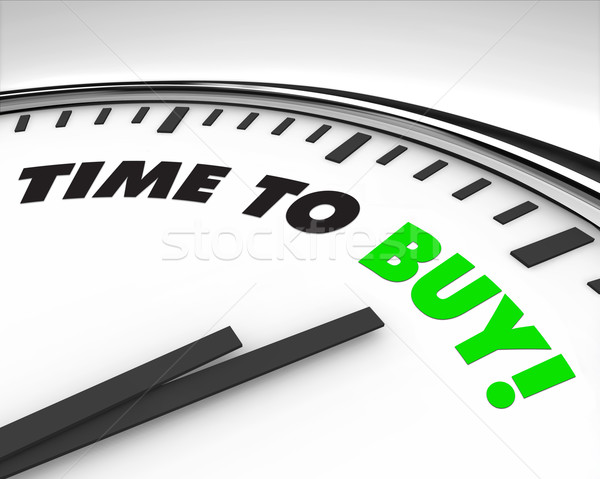 Time to Buy - Clock Stock photo © iqoncept