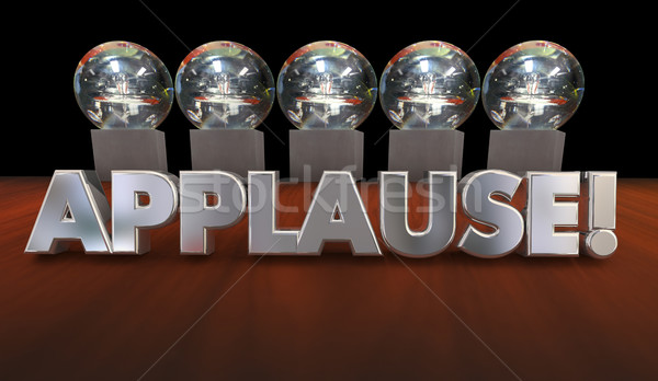 Applause Kudos Recognition Great Job Awards 3d Illustration Stock photo © iqoncept