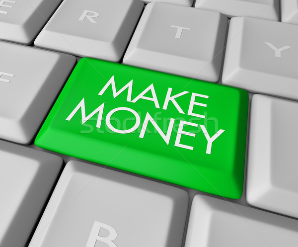 Make Money Key on Computer Keyboard Stock photo © iqoncept