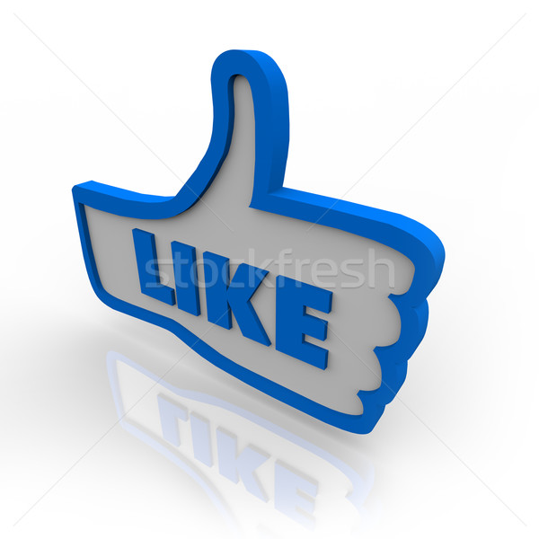 Thumb Up Symbol Icon for Like Review Stock photo © iqoncept