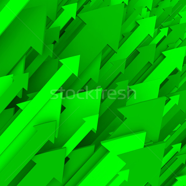 Green Arrow Background - Solid Stock photo © iqoncept