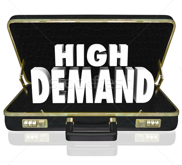 High Demand 3d Words Briefcase Sales Presentation Order Populari Stock photo © iqoncept