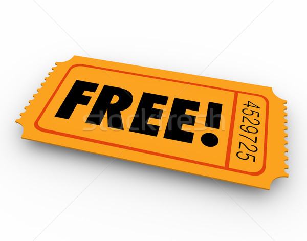 Free Ticket Open Access Complimentary Invitation Stock photo © iqoncept