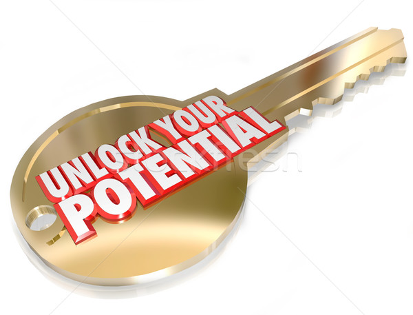 Stock photo: Key to Unlock Your Potential Take Advantage Opportunity