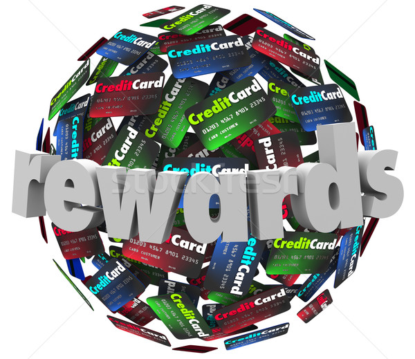 Stockfoto: Creditcard · klant · loyaliteit · programma · punten · woord