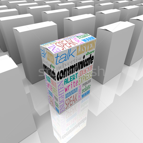  Communicate Package Helps You Learn Many Boxes Choices  Stock photo © iqoncept