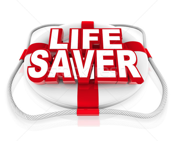 Life Saver Preserver Help in Moment of Crisis or Danger Stock photo © iqoncept