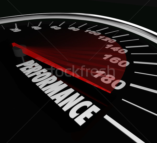 Performance Speedometer Job Task Achieved Accomplished Stock photo © iqoncept