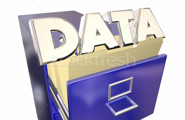 Data Storage Information Access Retireval File Cabinet Stock photo © iqoncept