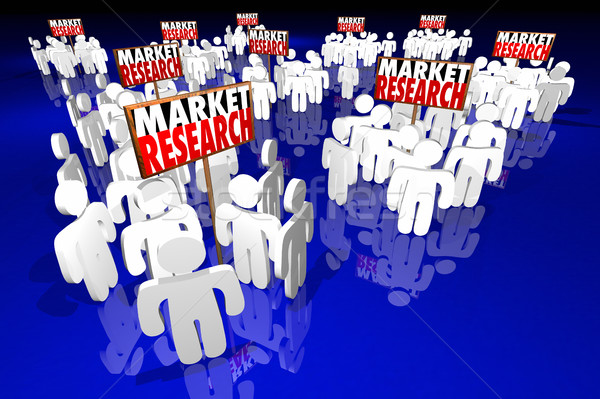 Markt onderzoek studie overzicht klanten mensen Stockfoto © iqoncept
