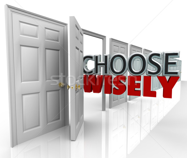 Choose Wisely Many Doors Best Selection  Stock photo © iqoncept