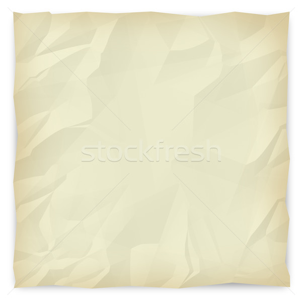 Buruşuk kâğıt sepya parça broşür sunumlar Stok fotoğraf © iqoncept