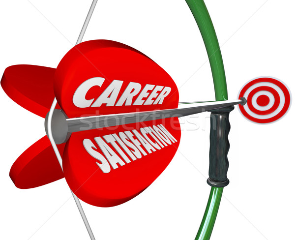 Career Satisfaction Job Work Happiness Fulfillment Bow Arrow Stock photo © iqoncept