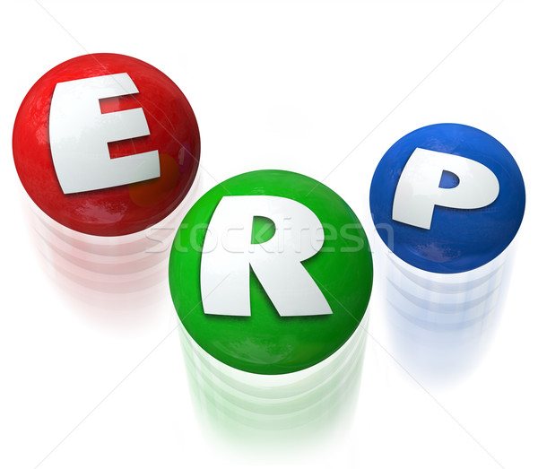 ERP Eneterprise Resource Planning Application Software Stock photo © iqoncept