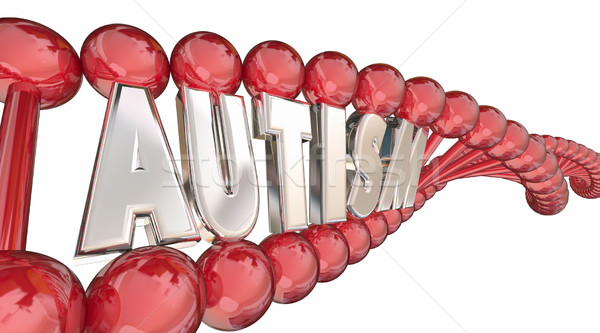 Сток-фото: аутизм · ДНК · генетический · вызывать · исследований · слово