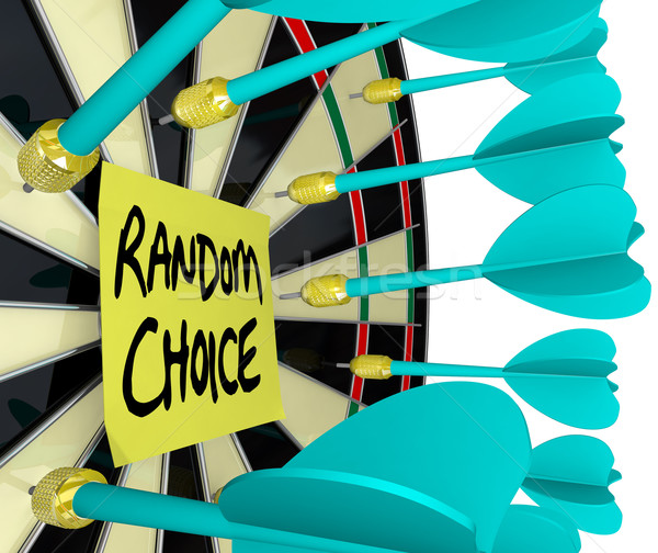 Random Choice Darts on Dartboard Choose Blindly Stock photo © iqoncept