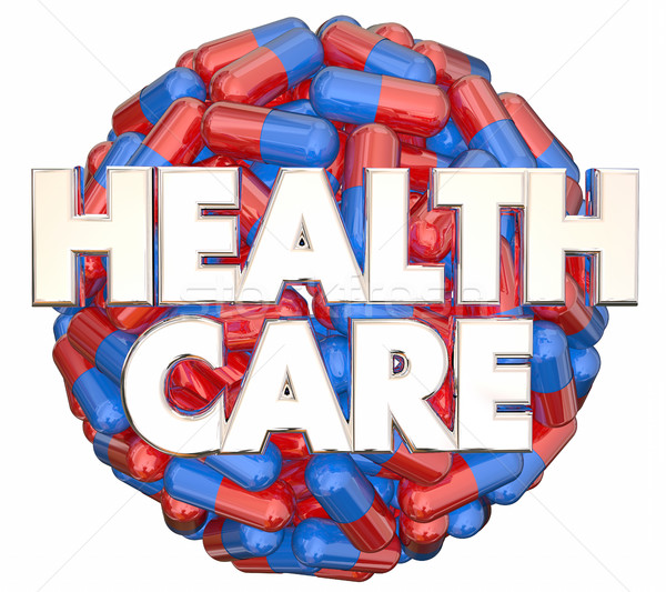 Health Care Medical System Preventative Medicine Pills Sphere 3d Stock photo © iqoncept