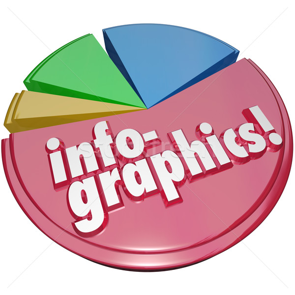 Infographics Pie Chart Graph 3D Data Illustration Stock photo © iqoncept