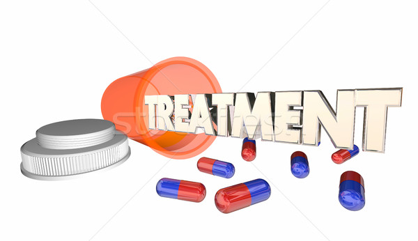 Medizin Verschreibung medizinischen heilen Pille Flasche Stock foto © iqoncept