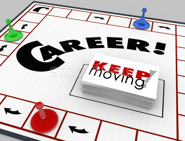 Career Board Game Keep Moving Advancing Promotion  Stock photo © iqoncept