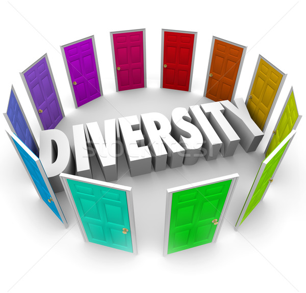 Stock photo: Diversity 3d Word Many Choices Ethnic Racial Backgrounds Heritag