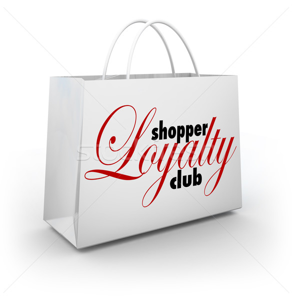Shopper Loyalty Club Shopping Bag Promotion Rewards Program Stock photo © iqoncept