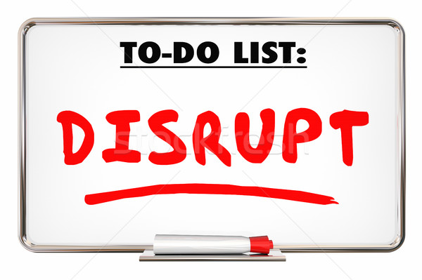 Disrupt Change New Idea Innovation Writing Word 3d Illustration Stock photo © iqoncept