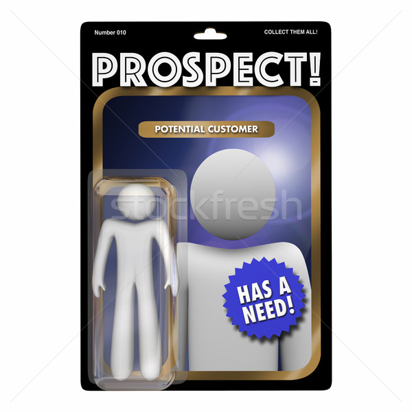 Prospect New Customer Targeting Sales Marketing 3d Illustration Stock photo © iqoncept