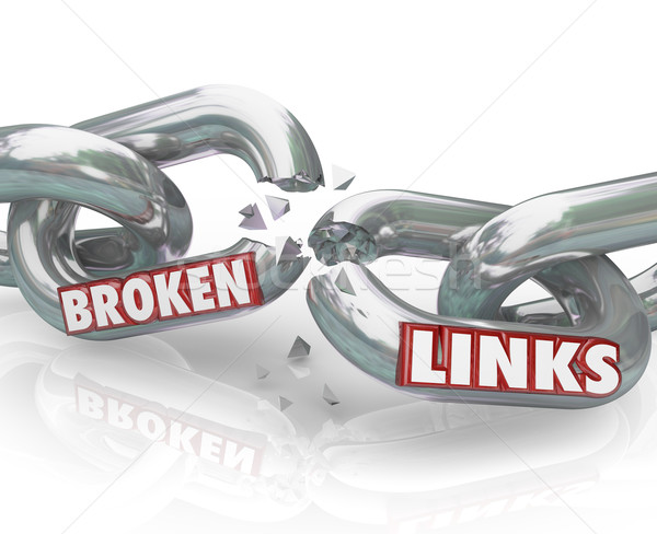 Broken Links Chain Separated Damaged Connections Stock photo © iqoncept