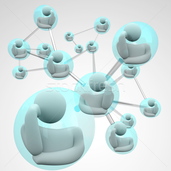 Emberek csapat ötletelés megoldás probléma hálózat Stock fotó © iqoncept